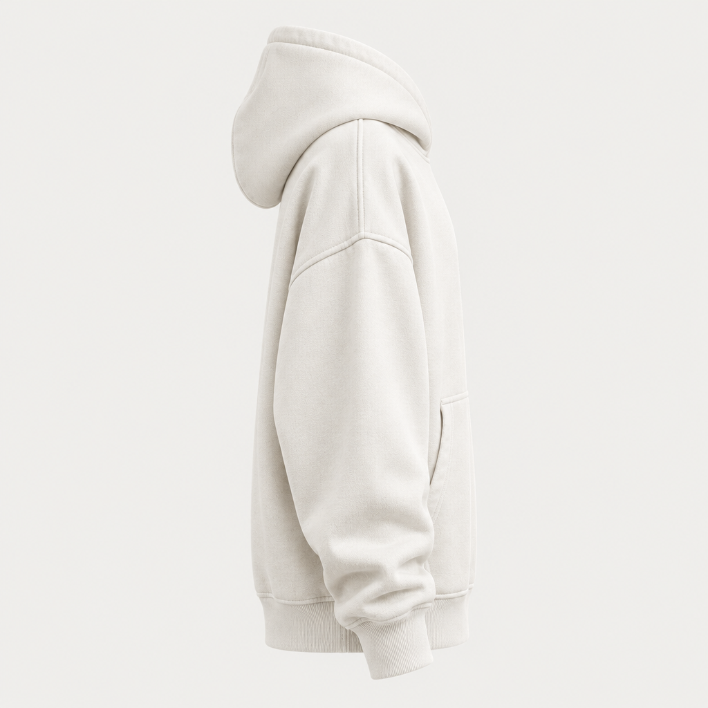 Back to the Future hoodie side view clean